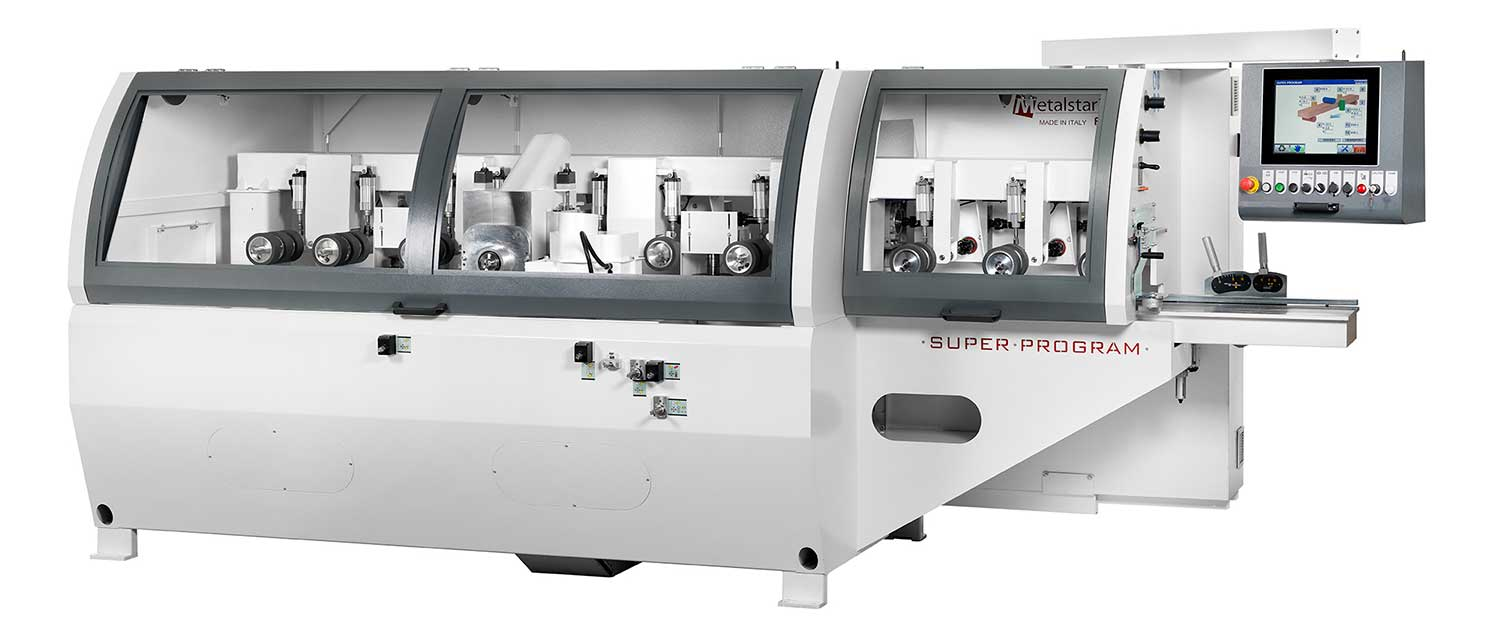 Automatic throughfeed moulder with 5 units - FUTURA  -  SUPER PROGRAM 4 + UNIVERSAL